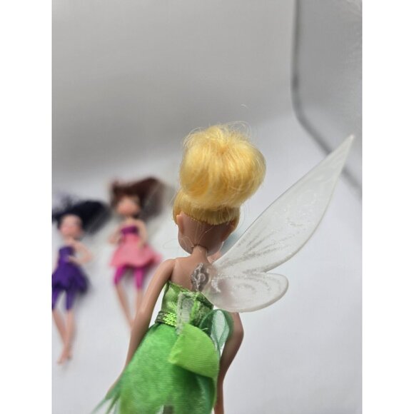Sparkle Disney Fairies Secret Of The Wings 5" Figures Lot Of 4 One Broken Wing - Picture 2 of 10